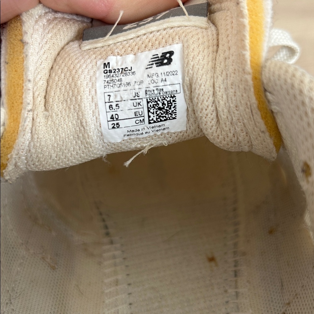 New Balance 237 Beige Turtledove Sneakers Trainers Athletic Shoes Men’s size 7 - Picture 6 of 9